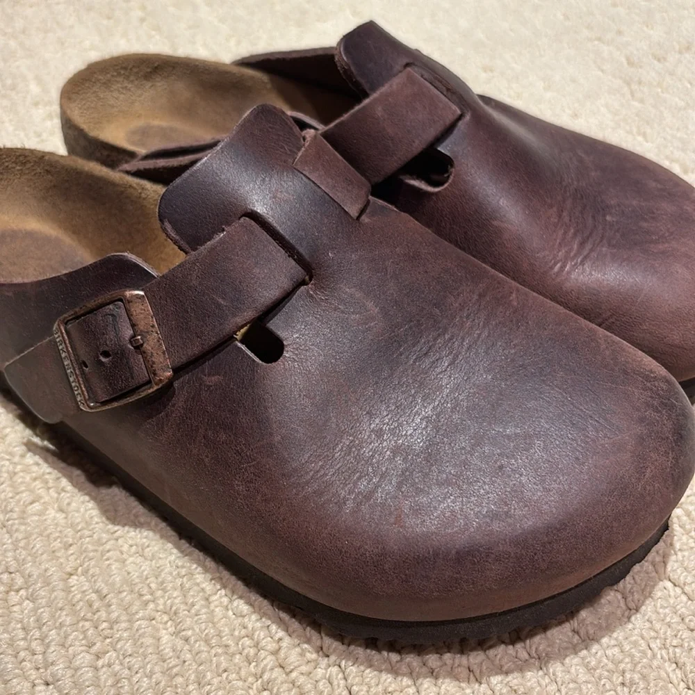 Leather Boston Birkenstock Clog - Picture 3 of 4